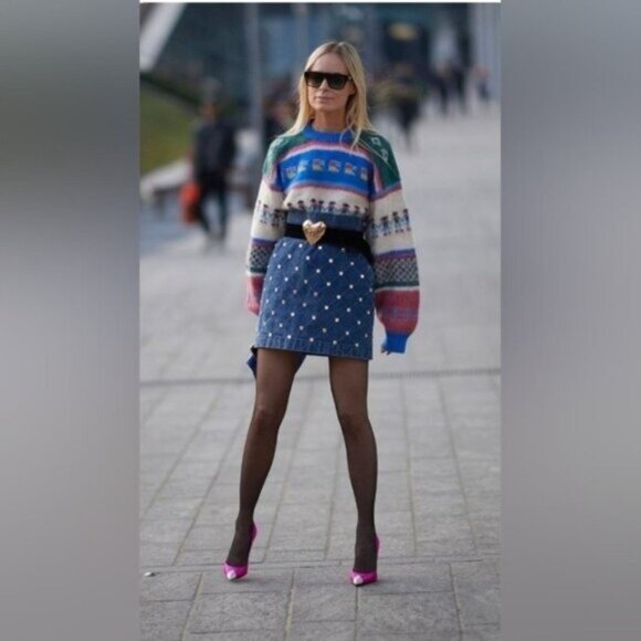 Talbots Butterfly Print Skirt Like New Boho Groovy Fairy - Picture 11 of 12